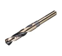 sourcing map 5/8" Drill Bit 1/2" Reduced Shank 3-flat M35 Cobalt 5% High-Speed Steel Twist Black and Gold Finish 135° Drill for Hard Metal Stainless Steel