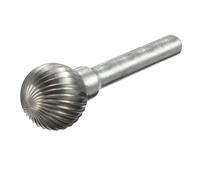 sourcing map 5/8" Head 6mm Shank Tungsten Carbide Ball Shaped Rotary File Grinding Bit Tool