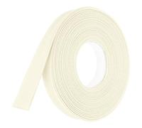 sourcing map 5/8 Inch Double Fold Bias Tape Polyester Continuous Bulk Bias Tape for Sewing Seaming Quilting Hemming Binding Crafts (Beige White 6 Yards)