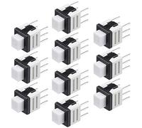 sourcing map 5.8x5.8x7mm PCB DIP Mounting Tact Tactile Push Button Switch Latching 6 Pin 10PCS