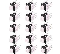 sourcing map 5.8x5.8x7mm PCB DIP Mounting Tact Tactile Push Button Switch Latching 6 Pin 15PCS