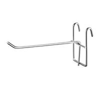 sourcing map 5.9 Inch Grid Wall Display Hooks Store Garage Storage Wall Organizers for Supermarket Retail Stores Garage, Silver, Pack of 12