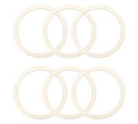 sourcing map 5.9 Inch Unfinished Wood Rings Natural Wooden Ring Circle Flat Round Shape Ornaments Wooden Slices for Frames, DIY Crafting Projects, Painting, Home Decor, 6Pcs