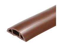 sourcing map 5.9ft Floor Cord Cover PVC Cable Protector 0.4"W x 0.24"H Cable Management Maroon Red