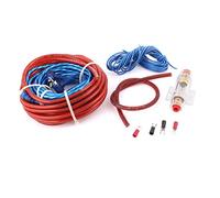 sourcing map 5 in 1 Audio Battery Copper Cable Amplifier Wiring Kit Set for Car