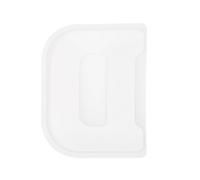 sourcing map 5 Inch Large 3D Alphabet Letter Mould for Resin, D Capital Silicone Letter D Mould for Epoxy Resin Art DIY Crafts Decoration, White