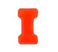 sourcing map 5 Inch Large 3D Alphabet Letter Mould for Resin, I Capital Silicone Letter I Mould for Epoxy Resin Art DIY Crafts Decoration, Red