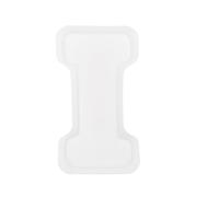 sourcing map 5 Inch Large 3D Alphabet Letter Mould for Resin, I Capital Silicone Letter I Mould for Epoxy Resin Art DIY Crafts Decoration, White