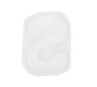 sourcing map 5 Inch Large 3D Alphabet Letter Mould for Resin, S Capital Silicone Letter S Mould for Epoxy Resin Art DIY Crafts Decoration, White