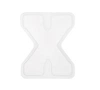 sourcing map 5 Inch Large 3D Alphabet Letter Mould for Resin, x Capital Silicone Letter Y Mould for Epoxy Resin Art DIY Crafts Decoration, White