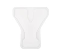 sourcing map 5 Inch Large 3D Alphabet Letter Mould for Resin, Y Capital Silicone Letter Y Mould for Epoxy Resin Art DIY Crafts Decoration, White