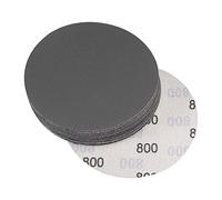 sourcing map 5 Inch Sanding Disc 800 Grit Hook and Loop Wet Dry Usable Silicon Carbide C-Weight Backing Sandpaper for Orbital Sander 20Pcs