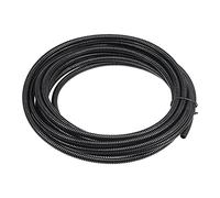 sourcing map 5 M 4.5 x 7 mm PA Flexible Corrugated Conduit Tube for Garden,Office Black