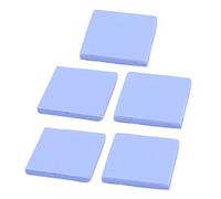 sourcing map 5 Pack 30x30x3mm Soft Silicone Thermal Conductive Pads Heat Resistant Thermal Pads for Laptop Heatsink CPU GPU IC Chipset LED Cooler