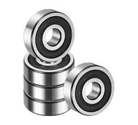 sourcing map 5 Pack 628 2RS Deep Groove Ball Bearings, 8x24x8mm Chrome Steel Double Rubber Seal Bearing for Electric Motor, Home Appliances, Garden Machinery, (ABEC5)
