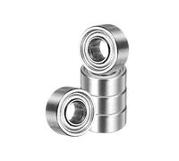 sourcing map 5 Pack 682XZZ Deep Groove Ball Bearings, 2.5 x 6 x 2.5mm Chrome Steel Double Shield Bearing for Electric Motor, Home Appliances, Industrial Machinery, (ABEC5)