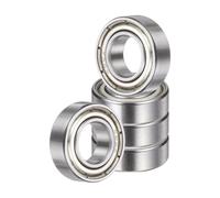 sourcing map 5 Pack 688ZZ Deep Groove Ball Bearings, 8 x 16 x 5mm Chrome Steel Double Shield Bearing for Electric Motor, Home Appliances, Industrial Machinery, (ABEC5)
