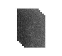 sourcing map 5 Pack Black Glitters Foam Sheets, 8 x 12 Inch Self-Adhesive Sparkle EVA Foam Sheets Thin Foam Paper for Crafting, DIY Project, Classroom, Scrapbooking (1.5mm Thick)