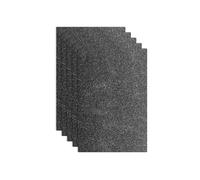 sourcing map 5 Pack Black Glitters Foam Sheets, 8 x 12 Inch Sparkle EVA Foam Sheets Thin Foam Paper for Crafting, DIY Project, Classroom, Scrapbooking (1.5mm Thick)