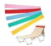 sourcing map 5 Pack Elastic Cruise Towel Bands, Beach Towel Band Stretch Beach Clips for Cruise Ship, Cruise Pool Chairs, Ship Vacation Essentials, Pink/Light Green/Light Blue/Rose Red/Yellow