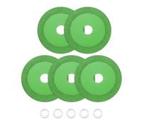 sourcing map 5 Pack Glass Cutting Disc 4 Inch for rotary tool Diamond Cutting Disc Ultra-Thin Saw Blade Wheel with 4/5" Arbor for Cutting Grinding Jade Crystal Tile Ceramic