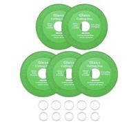 sourcing map 5 Pack Glass Cutting Disc 4 Inch for rotary tool Diamond Cutting Disc Ultra-Thin Saw Blade Wheel with 7/8" Arbor for Cutting Grinding Jade Crystal Tile Ceramic