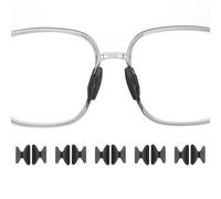 sourcing map 5 Pairs Eyeglass Nose Pads 1.8mm Thickness Silicone Adhesive Anti-Slip Glasses Nose Grips Butterfly Shape Glasses Nose Pads for Plastic Frames Glasses Sunglasses, Black