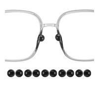 sourcing map 5 Pairs Eyeglass Nose Pads 4.1mm Thickness Silicone Adhesive Anti-Slip Glasses Nose Grips Round Shape Glasses Nose Pads for Plastic Frames Glasses Sunglasses, Black