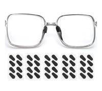 sourcing map 5 Pairs Eyeglass Nose Pads Soft Foam Anti Slip Glass Nose Pads Adjustable Non-Slip 2.5mm Self-Adhesive Oval Glasses Nose Pads for Plastic Frames Glasses Sunglasses, Black
