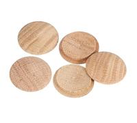 sourcing map 5 Pcs 0.98 x 1.18 Inch Wood Hole Plugs, Wooden Screw Hole Cover, Wood Pocket Button Plug for Chair Stair Craft Furniture Woodworking