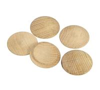 sourcing map 5 Pcs 1.38 x 1.77 Inch Wood Hole Plugs, Wooden Screw Hole Cover, Wood Pocket Button Plug for Chair Stair Craft Furniture Woodworking