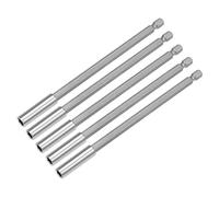 sourcing map 5 Pcs 1/4 Inch Hex Shank by 6 Inch Magnetic Bit Holder Extension, Quick Release Screwdriver Drill Bit Power Tool