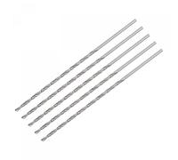 sourcing map 5 Pcs 1.6mm Mini Micro Twist Drill Bits, High-Speed Steel Straight Shank Extra Long Drill Bit 75mm for Aluminum Alloy