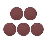 sourcing map 5 Pcs 230mm 9 Inch Sanding Discs, 100 Grit Hook and Loop Sandpaper, No-Hole Aluminum Oxide Orbital Sander Sandpaper for Woodworking Automotive Metal Polishing, Red