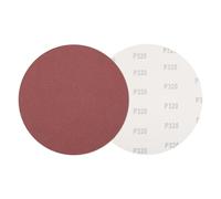 sourcing map 5 Pcs 230mm 9 Inch Sanding Discs, 320 Grit Hook and Loop Sandpaper, No-Hole Aluminum Oxide Orbital Sander Sandpaper for Woodworking Automotive Metal Polishing, Red