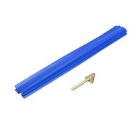 sourcing map 5 Pcs 8 Inch Plastic Welding Rods, 9.5mm x 200mm PE Welding Strip with Smoothing Tools for Repairing Bumpers Kayaks, Blue
