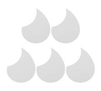 sourcing map 5 Pcs Acoustic Guitar Pickguard Guitar Guard Plate Fit 36 Inch Self Adhesive Right Handed Acoustic-Electric Guitar Parts 98x134mm Water Drop Shape White