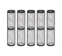 sourcing map 5 Pcs Airless Paint Sprayer Filter 90mm Length, 20mm Dia, Pump Manifold Strainer 60 Mesh Pump Manifold Strainer for Airless Paint Sprayer, Black
