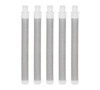 sourcing map 5 Pcs Airless Spray Gun Filter 110mm Length, 10mm Dia, Push on Gun Screen 60 Mesh Filters Paint Filter, Replacement Spraying Accessories, White