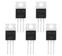 sourcing map 5 Pcs Bidirectional Thyristor BT138-600E TO-220 600V 12A Rail Silicon Controlled Rectifiers for Electronic Instruments Smart Home Appliances Drones