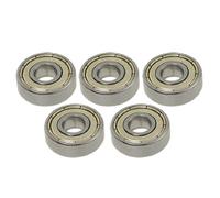 sourcing map 5 Pcs Deep 8mm x 22mm x 7mm Groove Ball Wheel Bearings