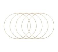 sourcing map 5 Pcs Dream Catcher Rings,Metal Crafts Hoops Floral Hoop 7.5 Inch Macrame Hoops Rings for DIY Crafts Wreath Making Supplies Plant Hangers,Gold