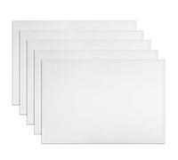 sourcing map 5 Pcs Dry Erase Magnetic Strip 11.7" x 8" Magnetical Sheet Labels Stickers Writable White For Whiteboards Refrigerator and Crafts