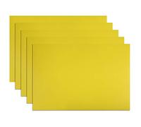 sourcing map 5 Pcs Dry Erase Magnetic Strip 11.7" x 8" Magnetical Sheet Labels Stickers Writable Yellow For Whiteboards Refrigerator and Crafts