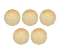 sourcing map 5 Pcs Gemstone Sphere Balls, 20mm Mini Natural Quartz Sphere Polished Hand Carved Crystal Ball for Garden Kitchen Living Room Bathroom, Yellow