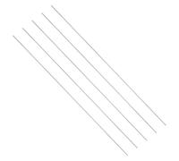 sourcing map 5 Pcs GR5 Titanium Round Rod, 1.6mm Dia 407mm Length Metal Solid TC4 Titanium Alloy Round Bar Rod Stock for DIY Craft Model Plane Cars Ship Metal Working