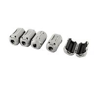 sourcing map 5 Pcs Gray UF35B 3mm Dia Cord Ferrite Core Noise Suppressor Filter