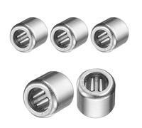 sourcing map 5 Pcs HK0609 Needle Roller Bearings One Way Bearing 0.26 x 0.43 x 0.42 Inch, ABEC 3 Chrome Steel Bearing