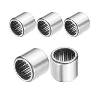 sourcing map 5 Pcs HK0810 Needle Roller Bearings One Way Bearing 0.77 x 1 x 0.74 Inch, ABEC 3 Chrome Steel Bearing