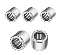 sourcing map 5 Pcs HK101612 Needle Roller Bearings One Way Bearing 0.4 x 0.56 x 0.49 Inch, ABEC 3 Chrome Steel Bearing